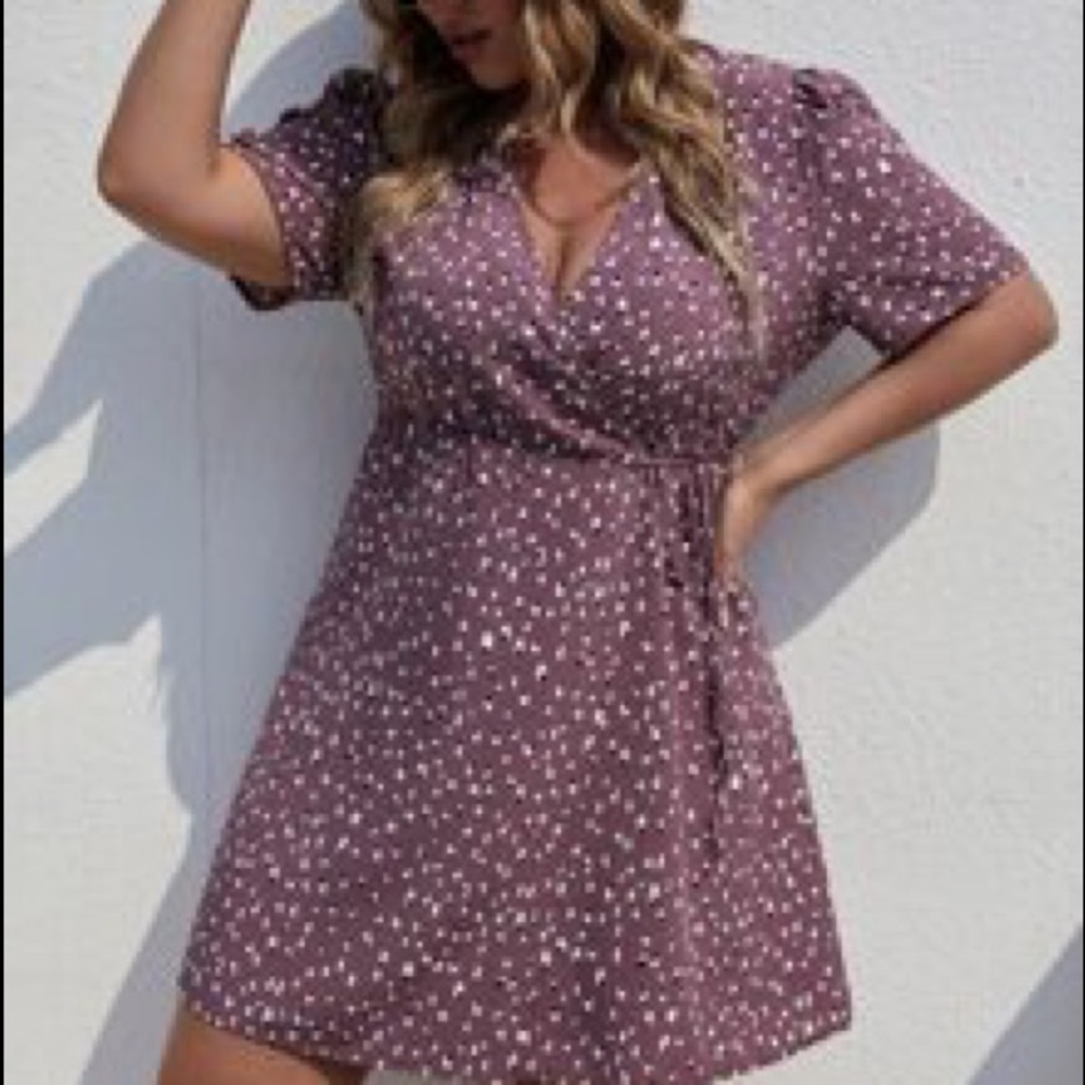 Shein Curve Side Wrap Dress